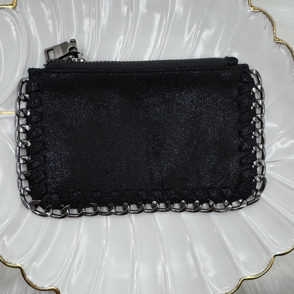 Shiny Black Material Card Holder Wallet - Picture 1 of 6